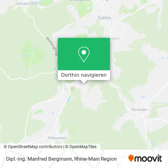 Dipl.-Ing. Manfred Bergmann Karte