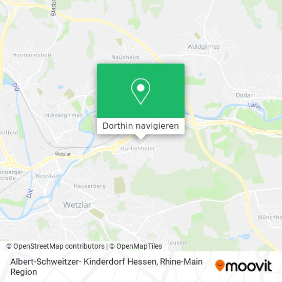 Albert-Schweitzer- Kinderdorf Hessen Karte