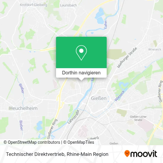 Technischer Direktvertrieb Karte