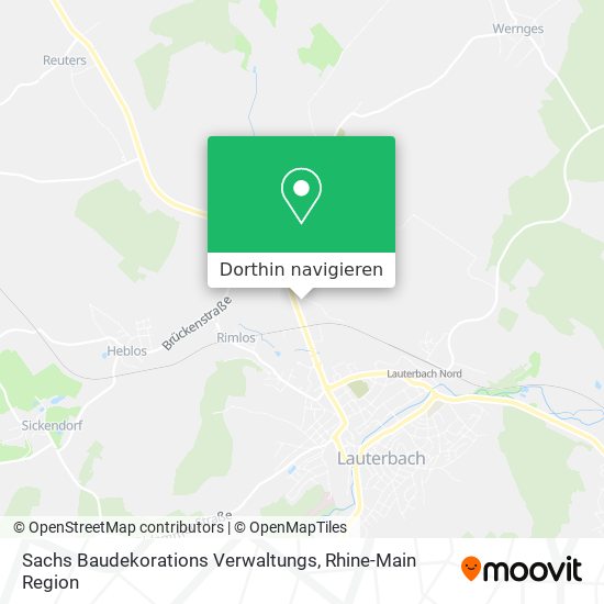 Sachs Baudekorations Verwaltungs Karte
