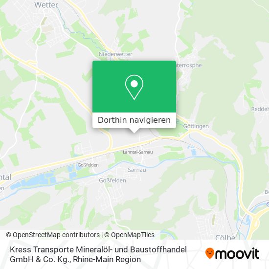 Kress Transporte Mineralöl- und Baustoffhandel GmbH & Co. Kg. Karte