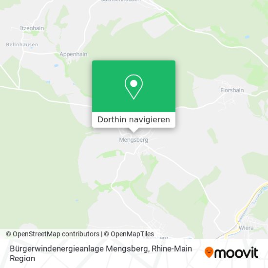 Bürgerwindenergieanlage Mengsberg Karte