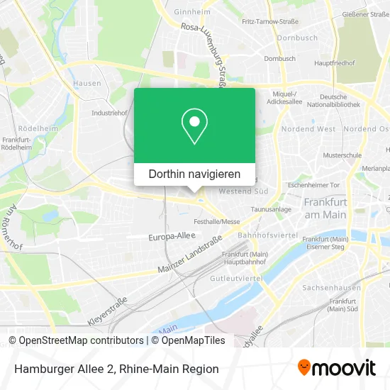 Hamburger Allee 2 Karte