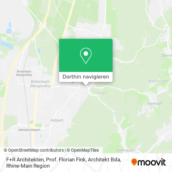 F+R Architekten, Prof. Florian Fink, Architekt Bda Karte