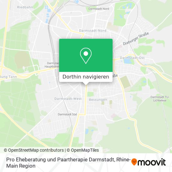 Pro Eheberatung und Paartherapie Darmstadt Karte