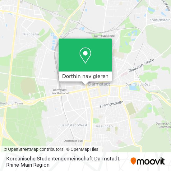 Koreanische Studentengemeinschaft Darmstadt Karte