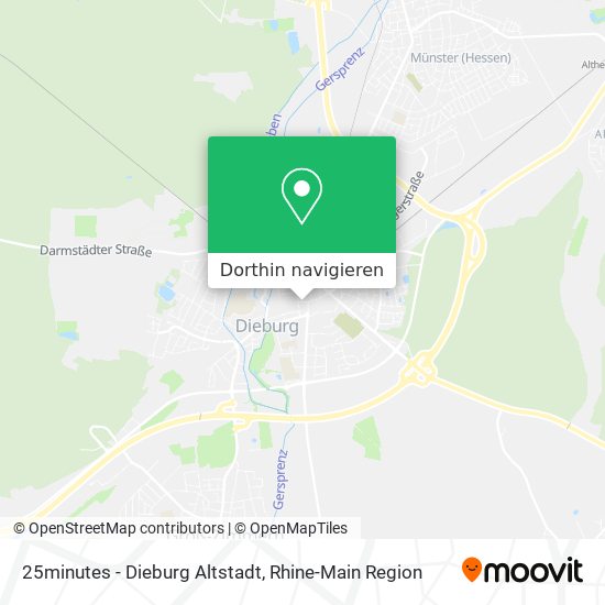 25minutes - Dieburg Altstadt Karte