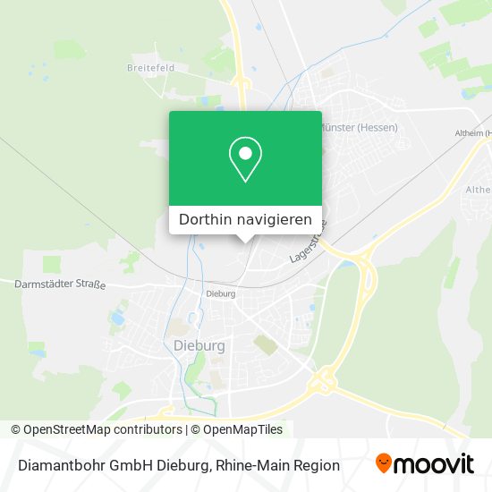 Diamantbohr GmbH Dieburg Karte