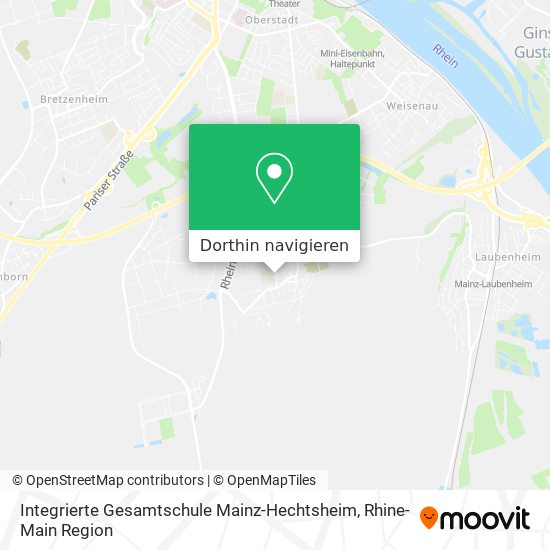 Integrierte Gesamtschule Mainz-Hechtsheim Karte