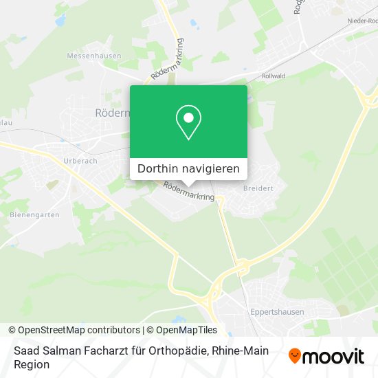 Saad Salman Facharzt für Orthopädie Karte
