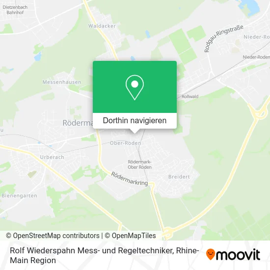 Rolf Wiederspahn Mess- und Regeltechniker Karte