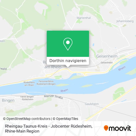 Rheingau-Taunus-Kreis - Jobcenter Rüdesheim Karte