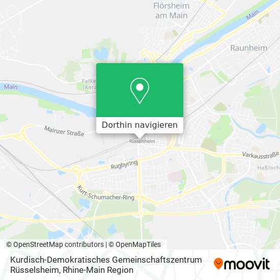 Kurdisch-Demokratisches Gemeinschaftszentrum Rüsselsheim Karte