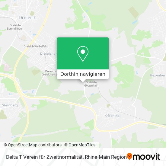 Delta T Verein für Zweitnormalität Karte