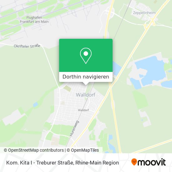 Kom. Kita I - Treburer Straße Karte