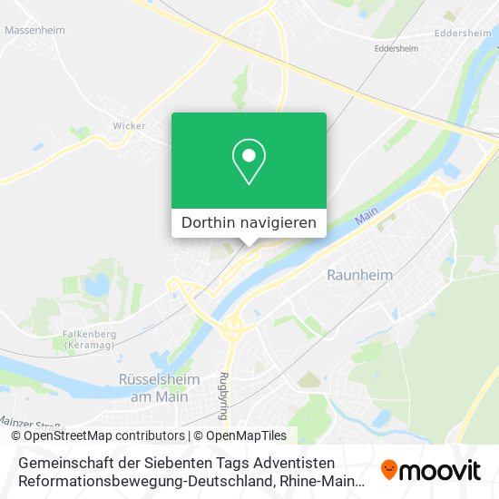 Gemeinschaft der Siebenten Tags Adventisten Reformationsbewegung-Deutschland Karte