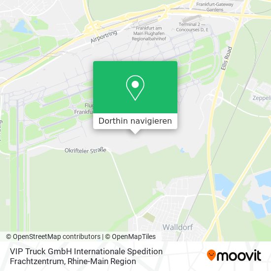 VIP Truck GmbH Internationale Spedition Frachtzentrum Karte