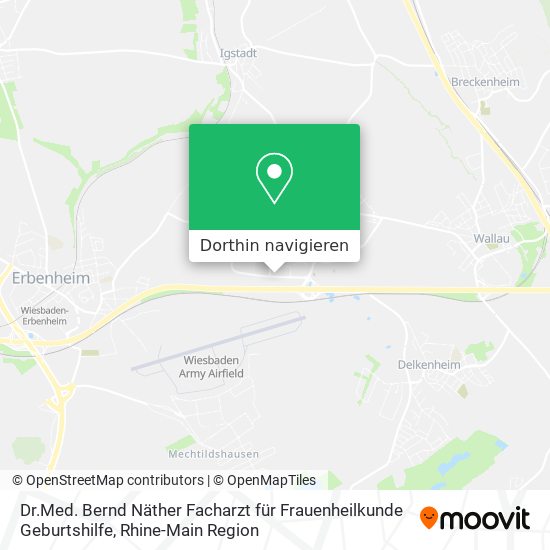 Dr.Med. Bernd Näther Facharzt für Frauenheilkunde Geburtshilfe Karte