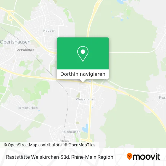 Raststätte Weiskirchen-Süd Karte