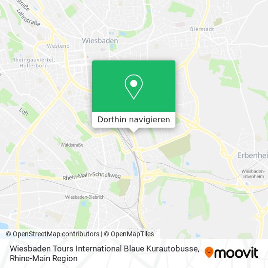 Wiesbaden Tours International Blaue Kurautobusse Karte