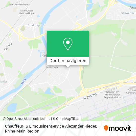 Chauffeur- & Limousinenservice Alexander Rieger Karte