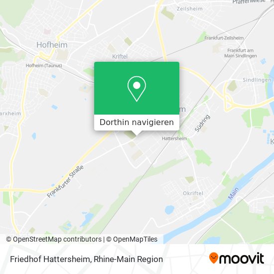 Friedhof Hattersheim Karte