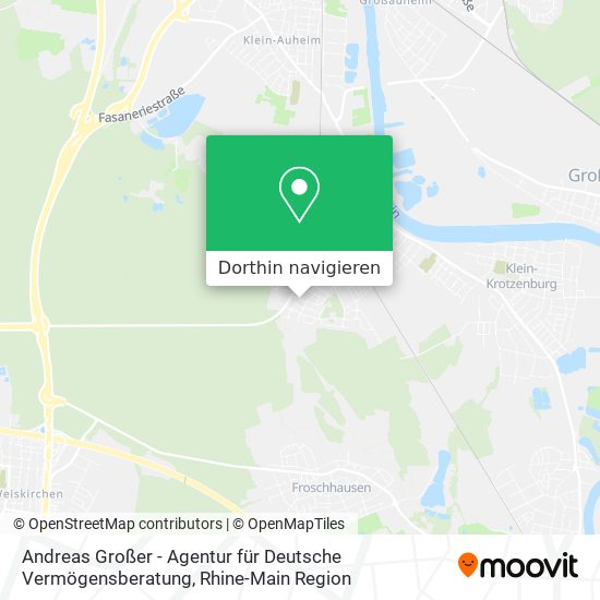 Andreas Großer - Agentur für Deutsche Vermögensberatung Karte