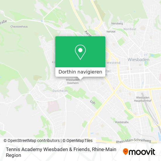 Tennis Academy Wiesbaden & Friends Karte