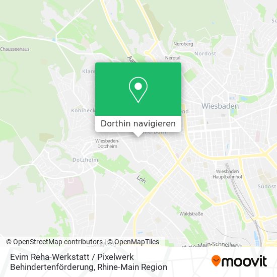 Evim Reha-Werkstatt / Pixelwerk Behindertenförderung Karte