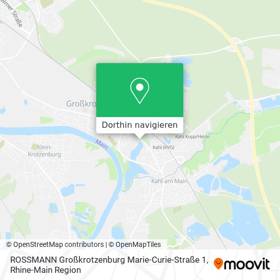 ROSSMANN Großkrotzenburg Marie-Curie-Straße 1 Karte