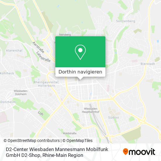 D2-Center Wiesbaden Mannesmann Mobilfunk GmbH D2-Shop Karte