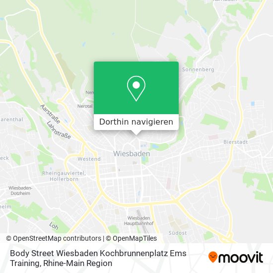 Body Street Wiesbaden Kochbrunnenplatz Ems Training Karte