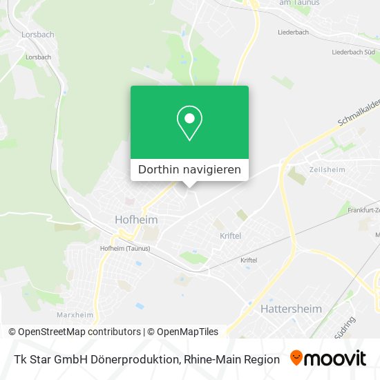 Tk Star GmbH Dönerproduktion Karte