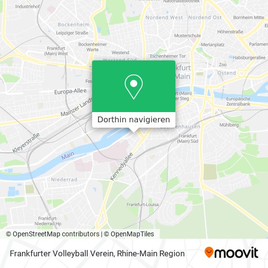 Frankfurter Volleyball Verein Karte