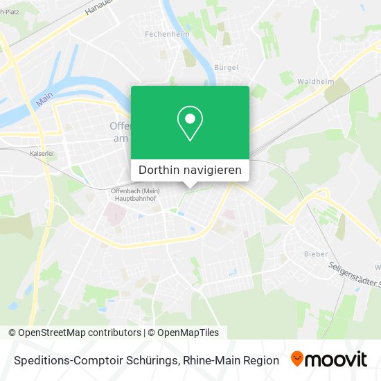 Speditions-Comptoir Schürings Karte