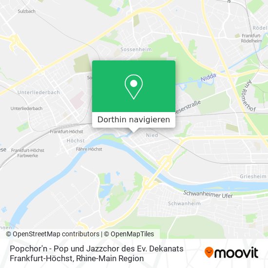 Popchor'n - Pop und Jazzchor des Ev. Dekanats Frankfurt-Höchst Karte
