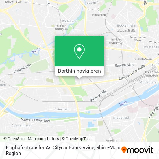 Flughafentransfer As Citycar Fahrservice Karte