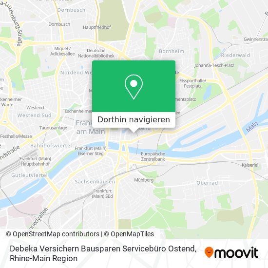 Debeka Versichern Bausparen Servicebüro Ostend Karte