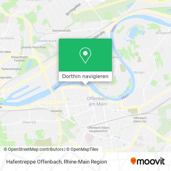 Hafentreppe Offenbach Karte