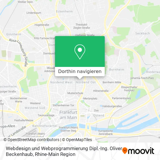 Webdesign und Webprogrammierung Dipl.-Ing. Oliver Beckenhaub Karte