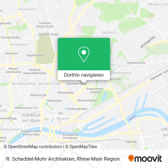 R. Scheddel-Mohr Architekten Karte