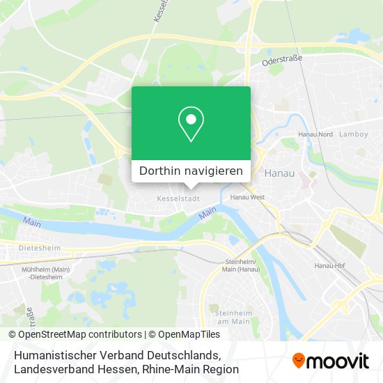 Humanistischer Verband Deutschlands, Landesverband Hessen Karte
