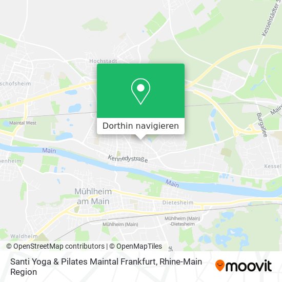 Santi Yoga & Pilates Maintal Frankfurt Karte