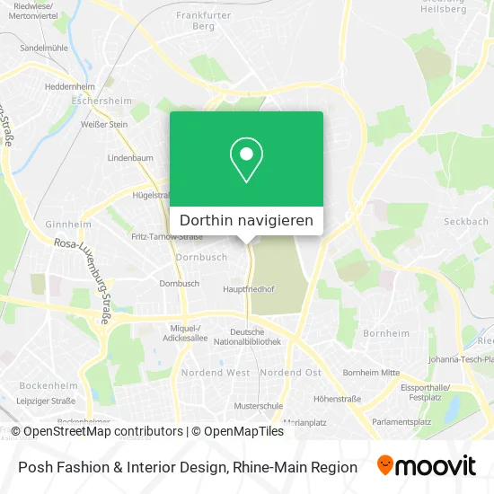 Posh Fashion & Interior Design Karte