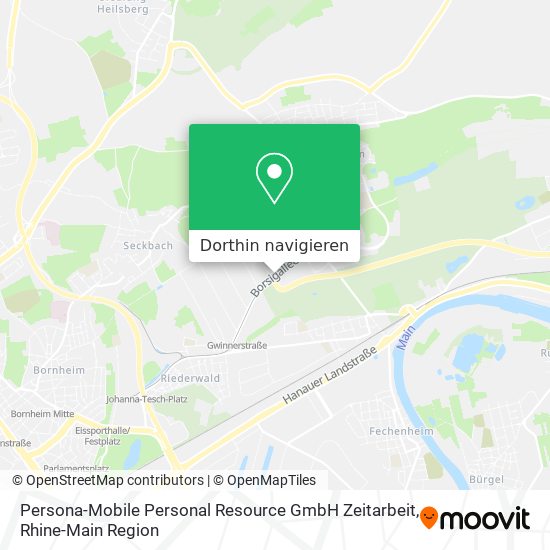 Persona-Mobile Personal Resource GmbH Zeitarbeit Karte