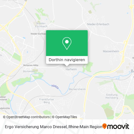 Ergo Versicherung Marco Dressel Karte