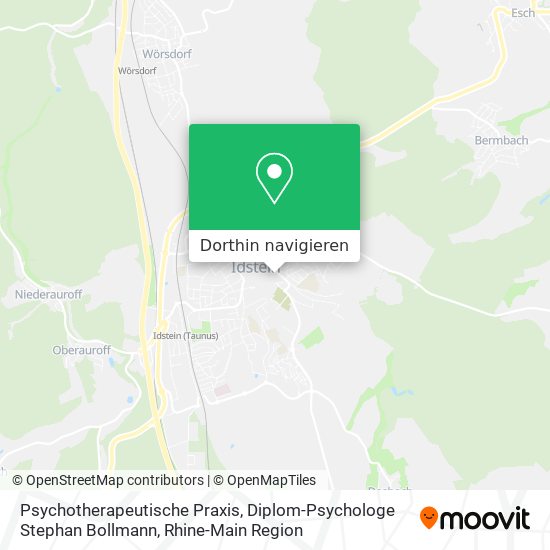 Psychotherapeutische Praxis, Diplom-Psychologe Stephan Bollmann Karte