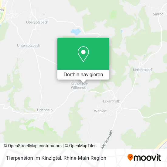 Tierpension im Kinzigtal Karte