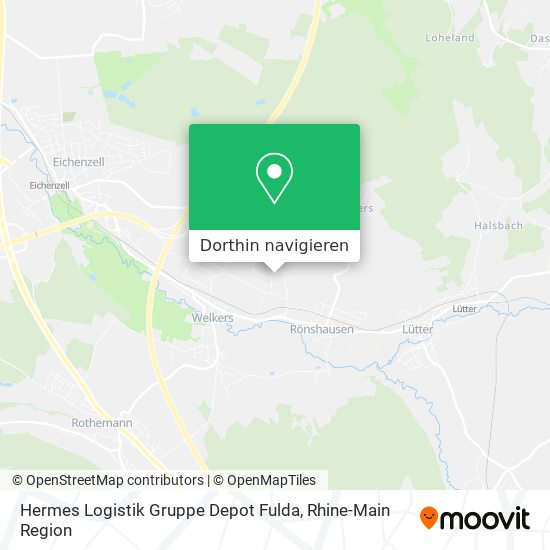 Hermes Logistik Gruppe Depot Fulda Karte