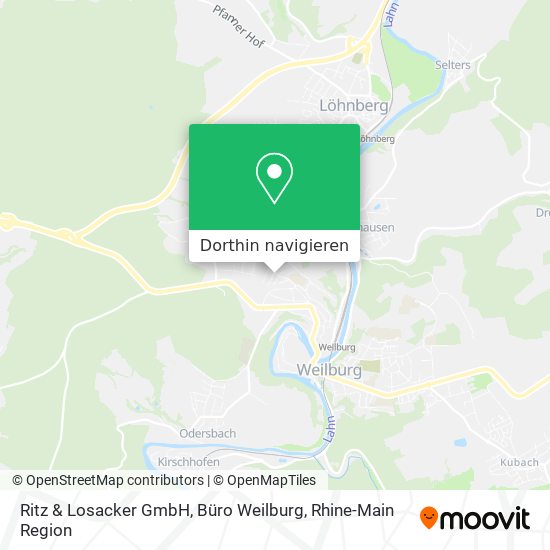 Ritz & Losacker GmbH, Büro Weilburg Karte